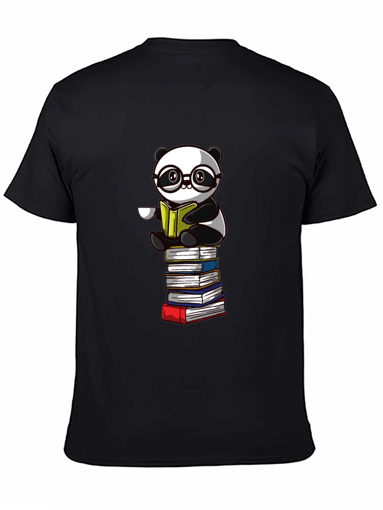 Reading Panda T-Shirt - Novelty Bookworm Tee