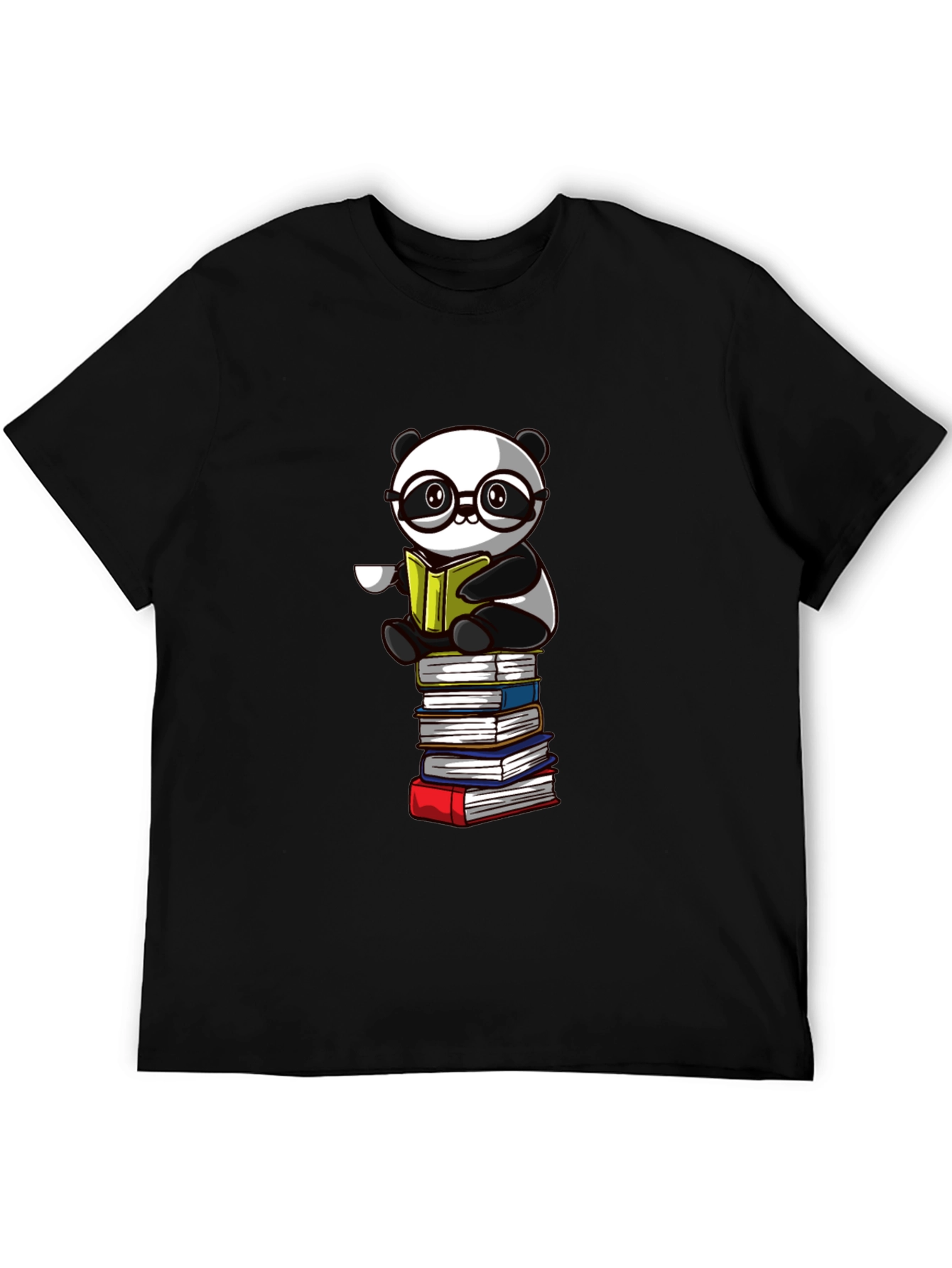Reading Panda T-Shirt - Novelty Bookworm Tee