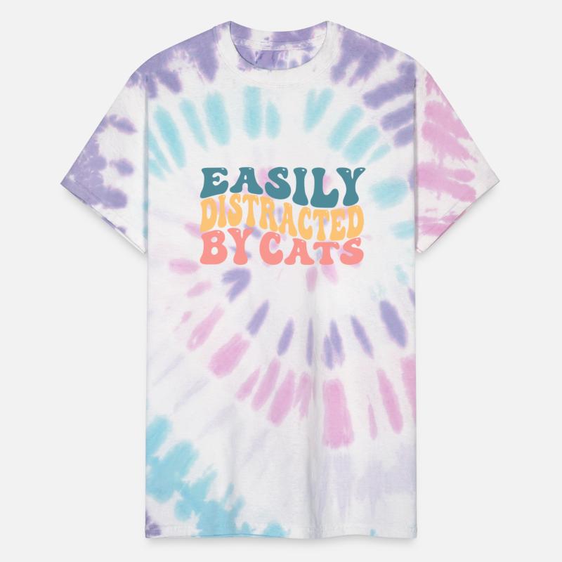 Easily Distracted By Cats Lover Funny