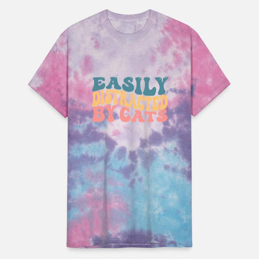 Easily Distracted By Cats Lover Funny