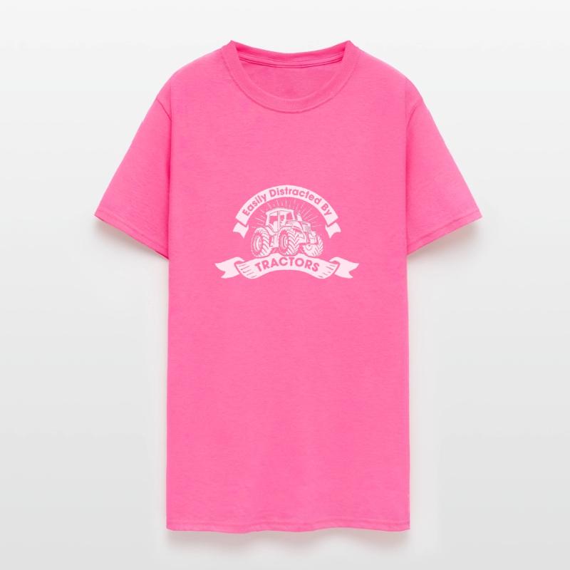 Easily Distracted By Tractors Lover Funny