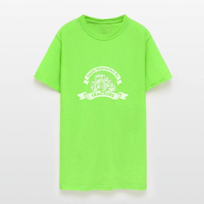 Easily Distracted By Tractors Lover Funny