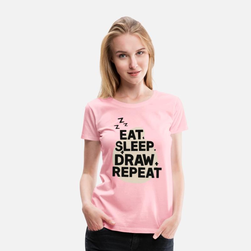 Eat Sleep Art Repeat Funny Artist Creative Gift