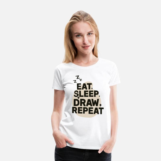 Eat Sleep Art Repeat Funny Artist Creative Gift