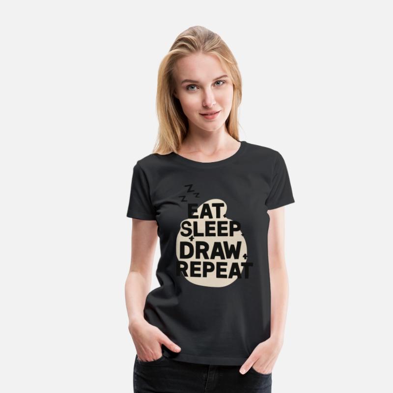 Eat Sleep Art Repeat Funny Artist Creative Gift