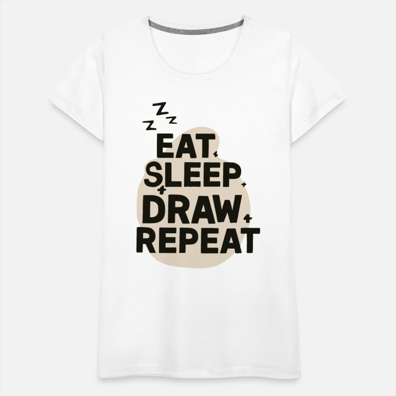 Eat Sleep Art Repeat Funny Artist Creative Gift