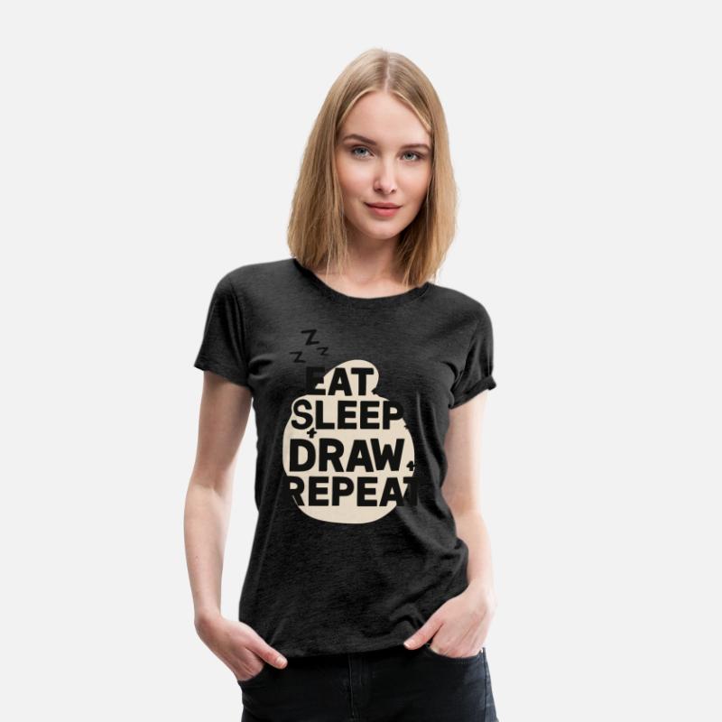 Eat Sleep Art Repeat Funny Artist Creative Gift