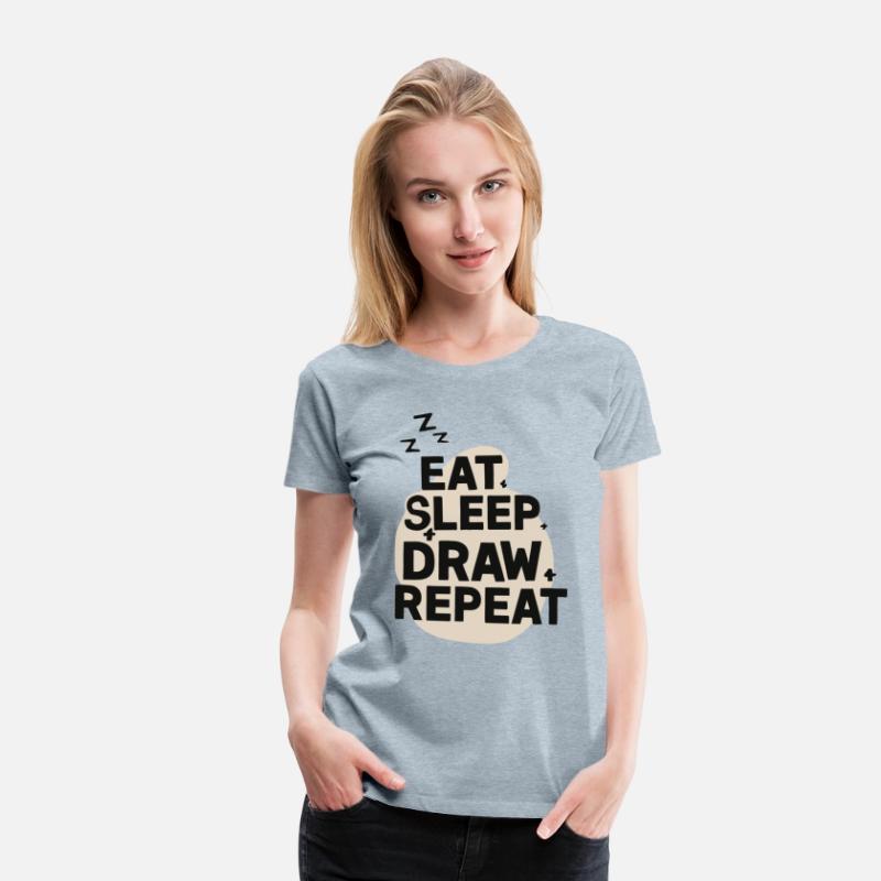 Eat Sleep Art Repeat Funny Artist Creative Gift