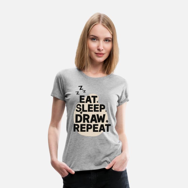 Eat Sleep Art Repeat Funny Artist Creative Gift