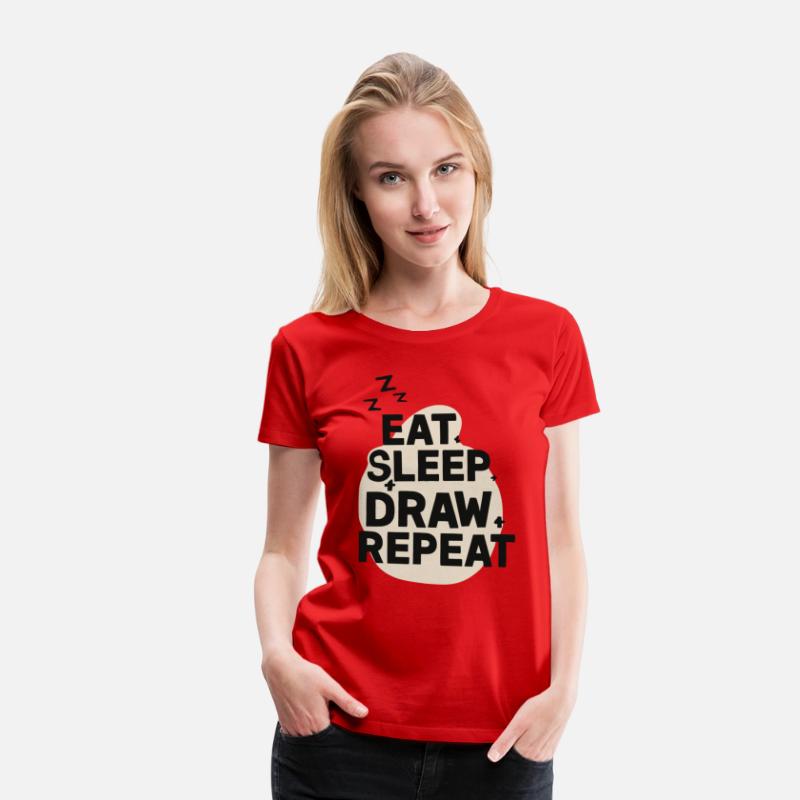 Eat Sleep Art Repeat Funny Artist Creative Gift
