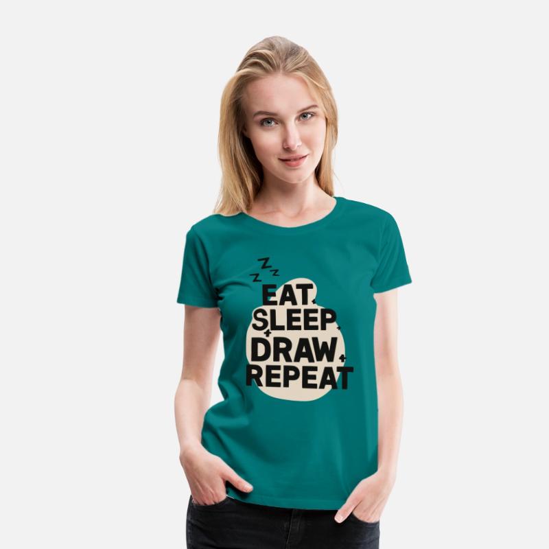 Eat Sleep Art Repeat Funny Artist Creative Gift