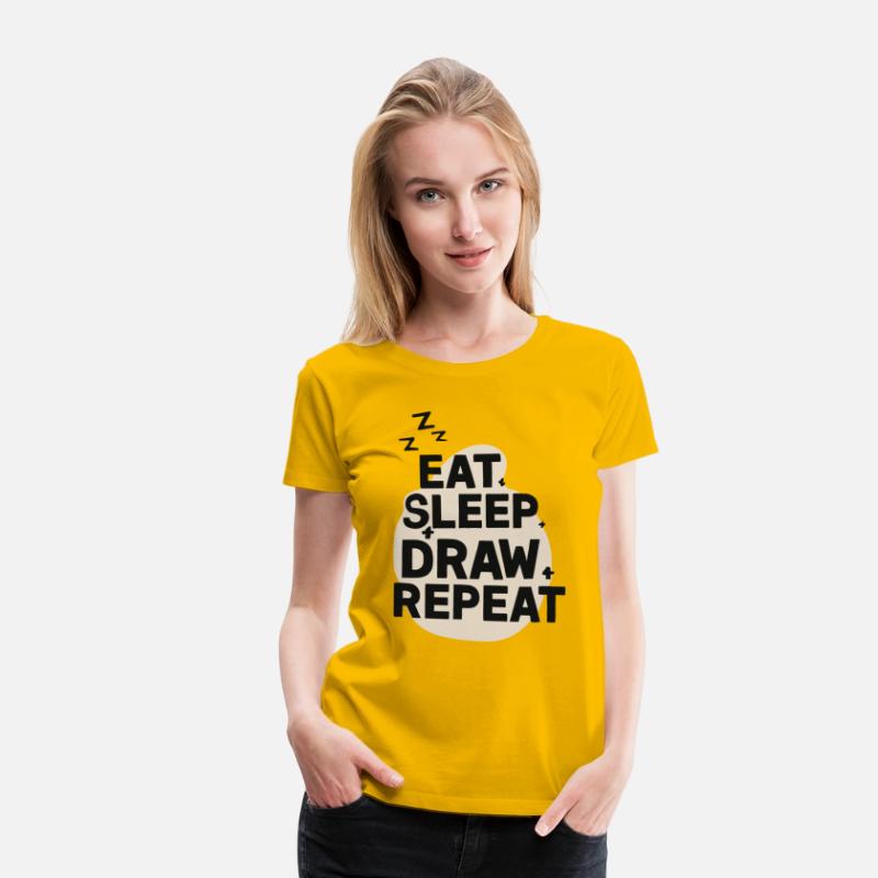 Eat Sleep Art Repeat Funny Artist Creative Gift