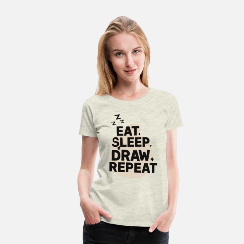 Eat Sleep Art Repeat Funny Artist Creative Gift