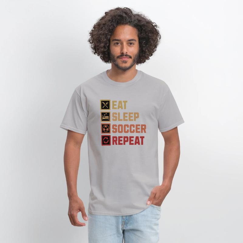 Eat Sleep Soccer Repeat Soccer Player Routine