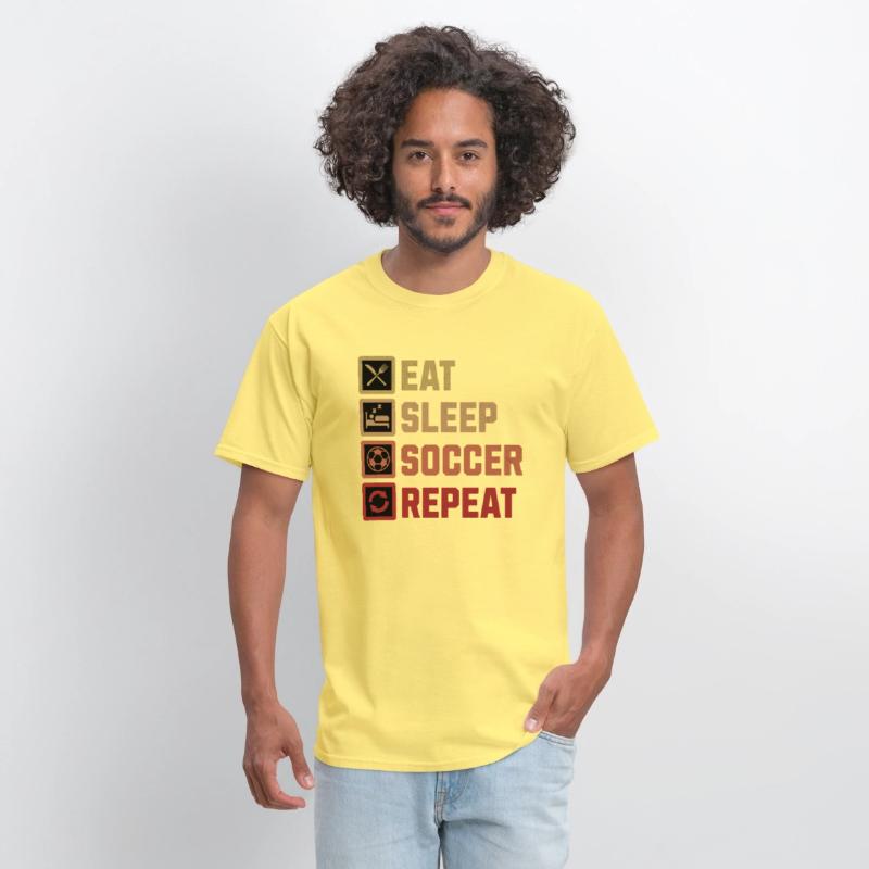Eat Sleep Soccer Repeat Soccer Player Routine