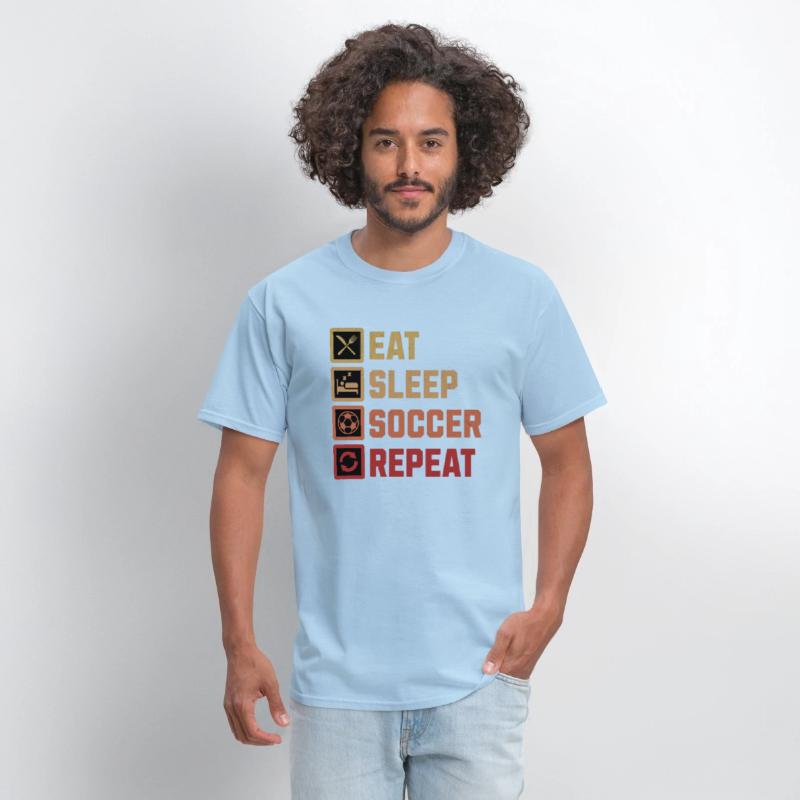 Eat Sleep Soccer Repeat Soccer Player Routine