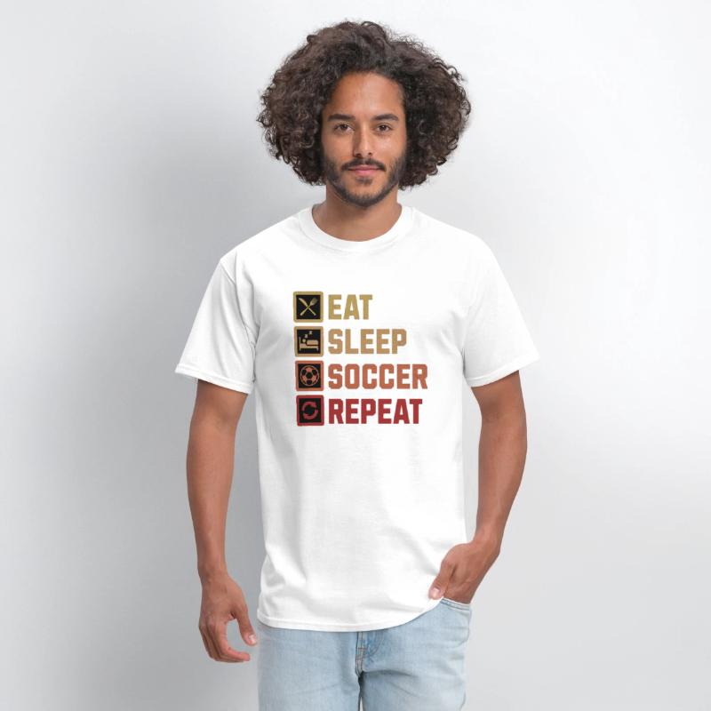 Eat Sleep Soccer Repeat Soccer Player Routine