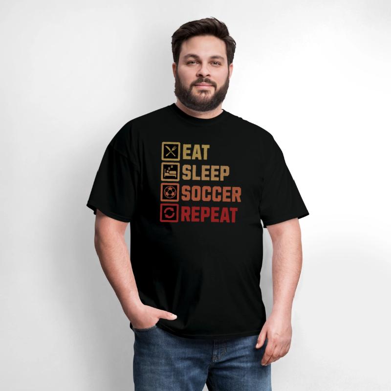 Eat Sleep Soccer Repeat Soccer Player Routine
