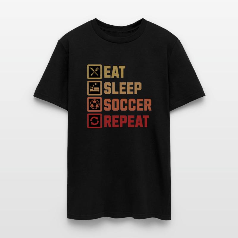 Eat Sleep Soccer Repeat Soccer Player Routine