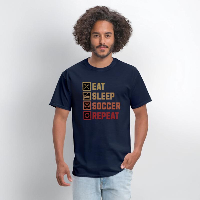 Eat Sleep Soccer Repeat Soccer Player Routine