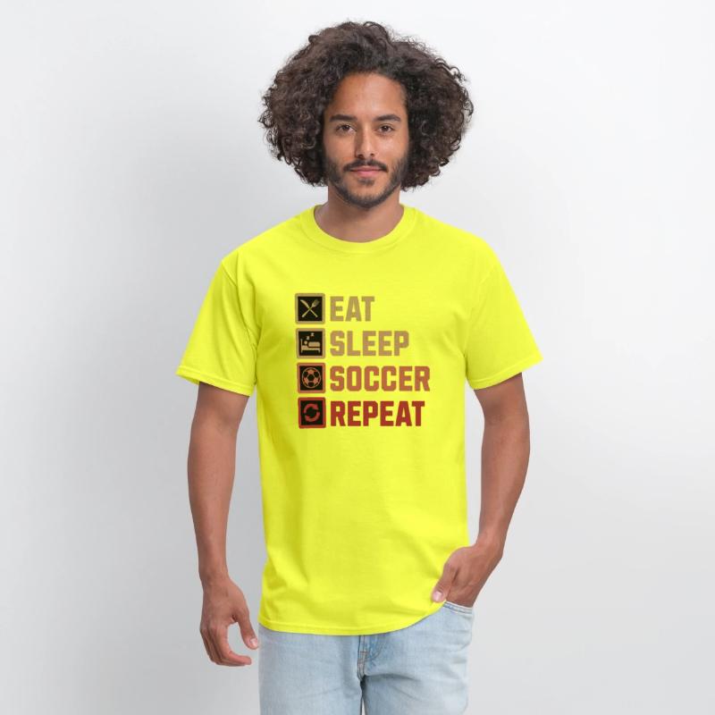 Eat Sleep Soccer Repeat Soccer Player Routine
