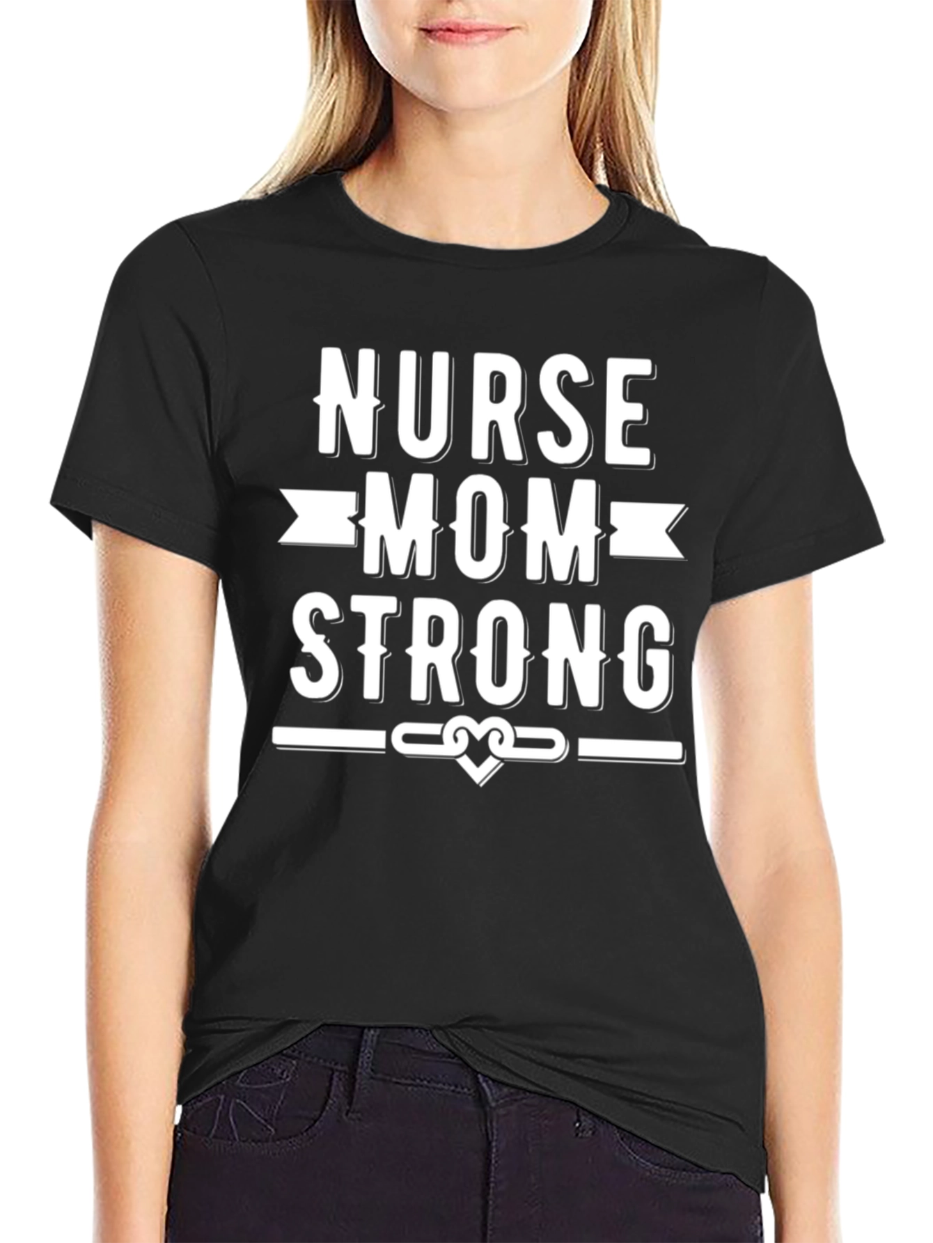 Nurse Mom Strong Graphic T-Shirt