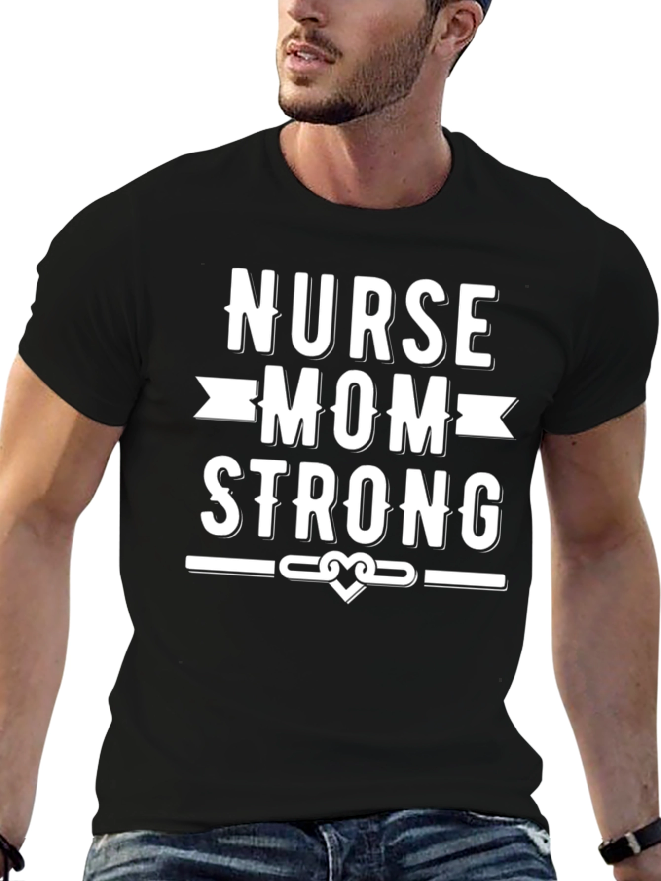 Nurse Mom Strong Graphic T-Shirt