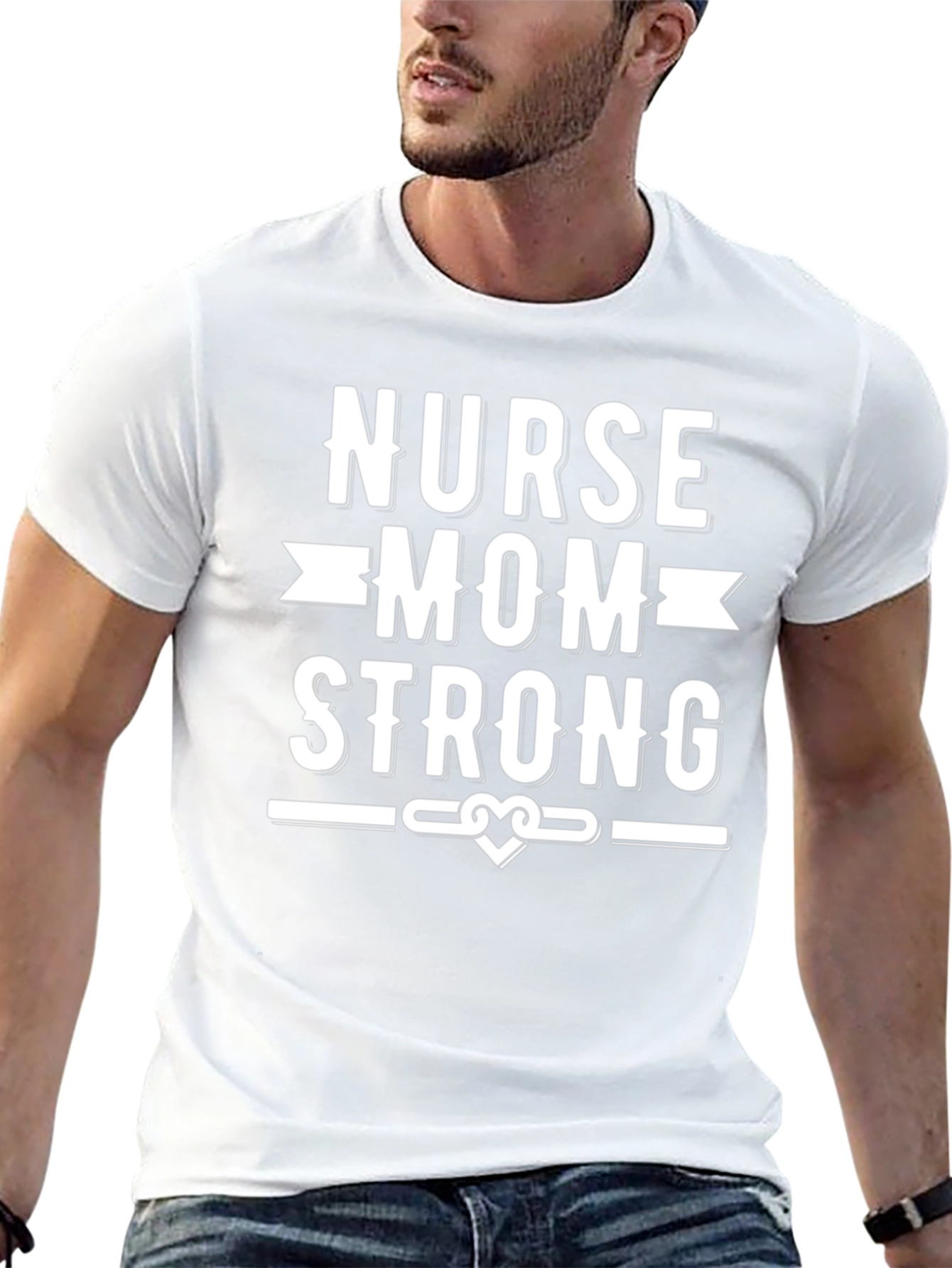 Nurse Mom Strong Graphic T-Shirt