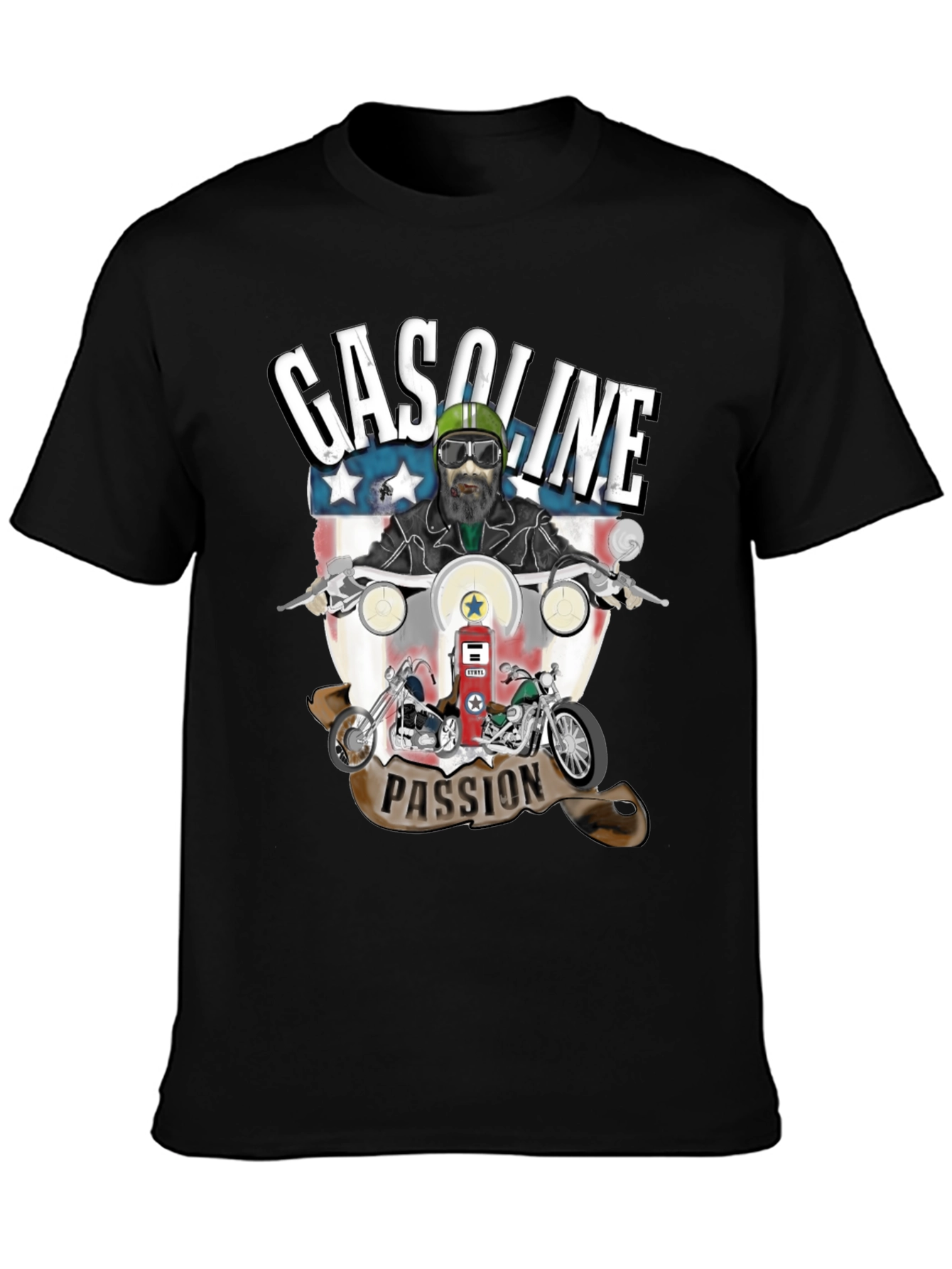 Gasoline Passion Biker T-Shirt