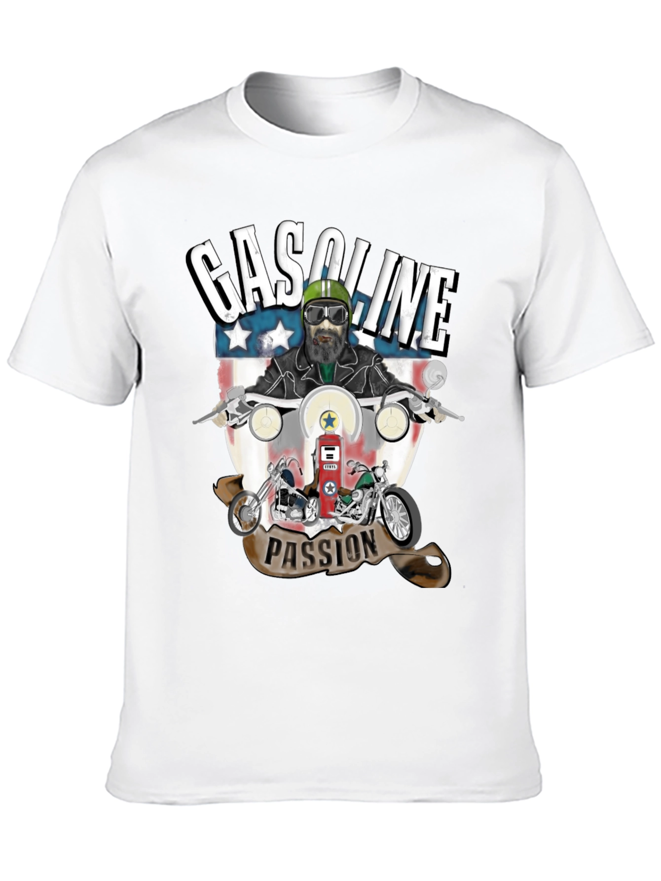 Gasoline Passion Biker T-Shirt