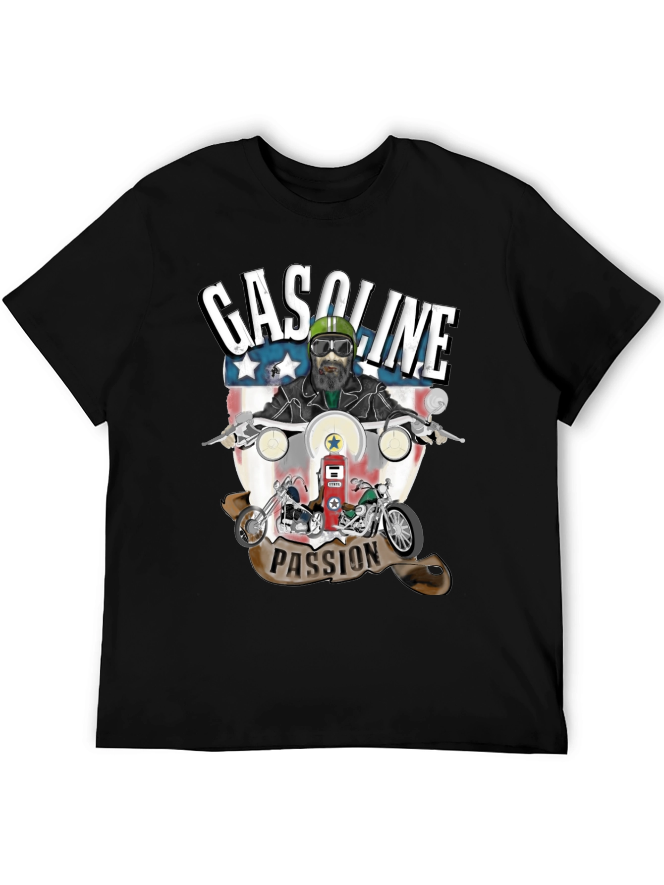 Gasoline Passion Biker T-Shirt