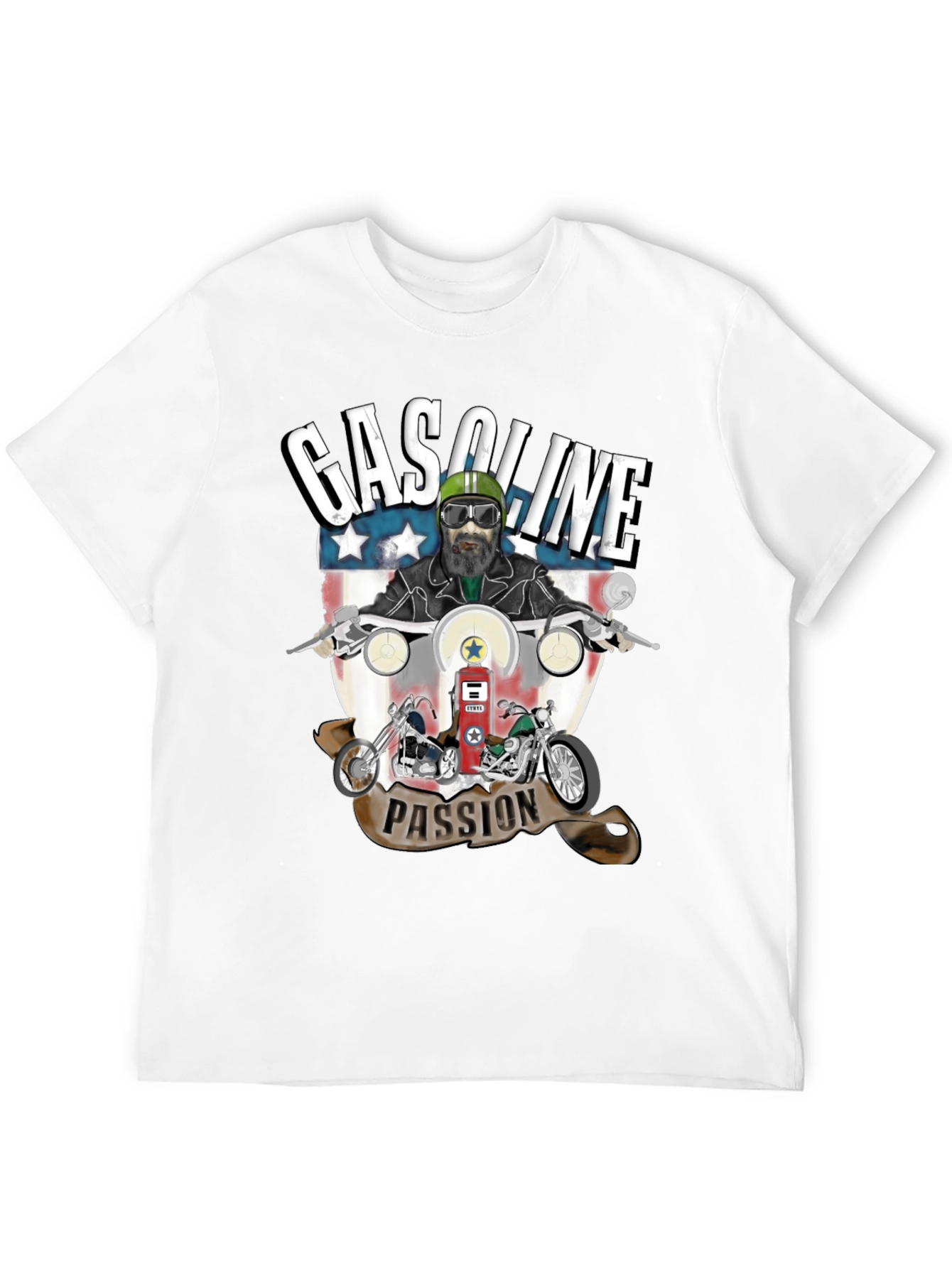 Gasoline Passion Biker T-Shirt
