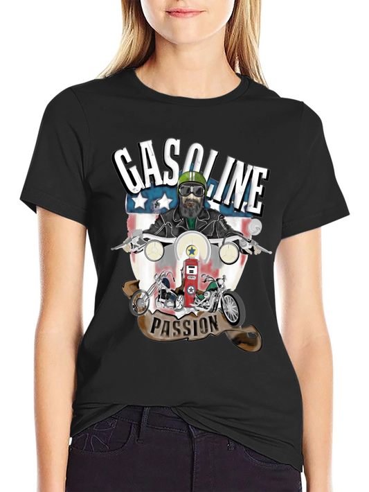 Gasoline Passion Biker T-Shirt