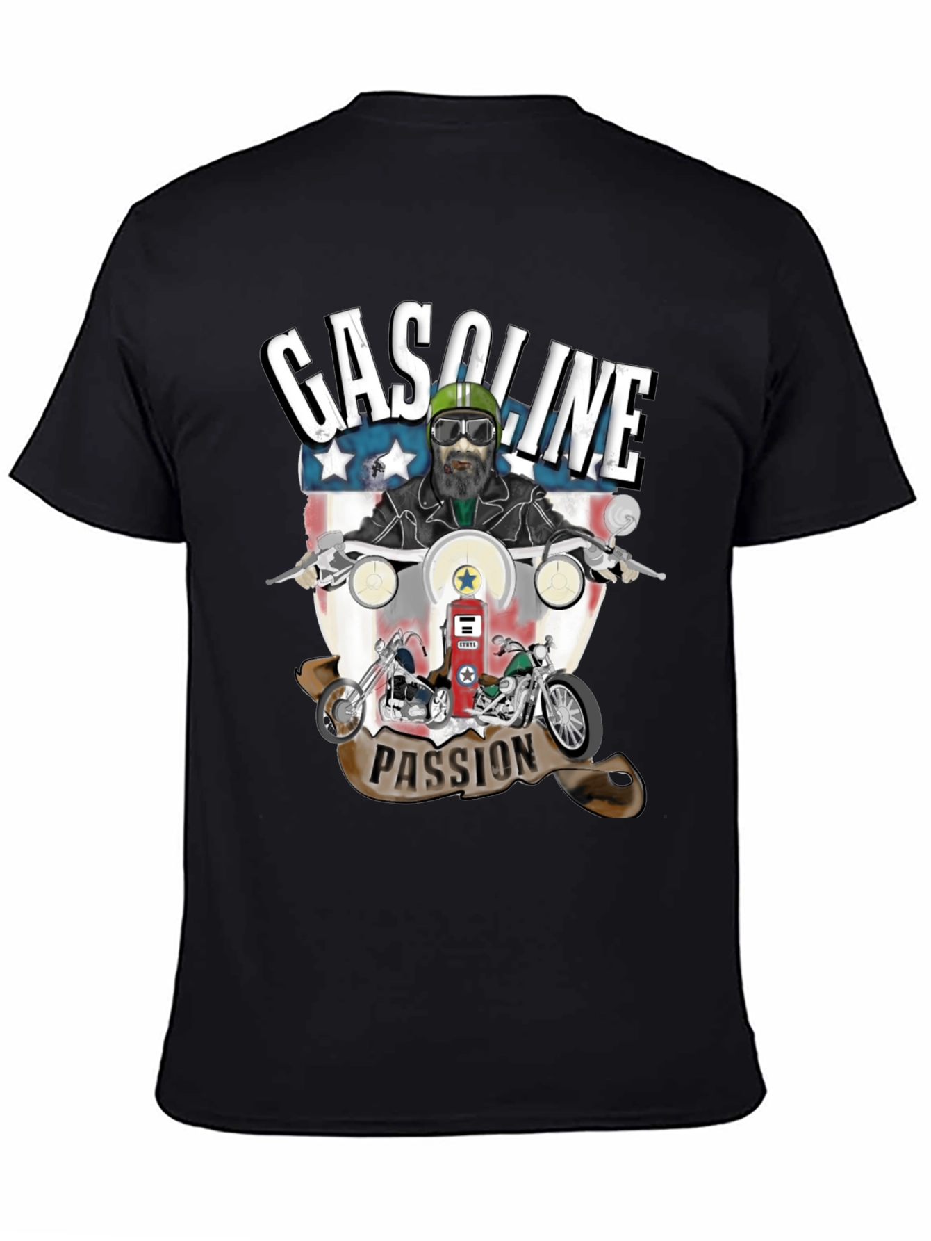 Gasoline Passion Biker T-Shirt