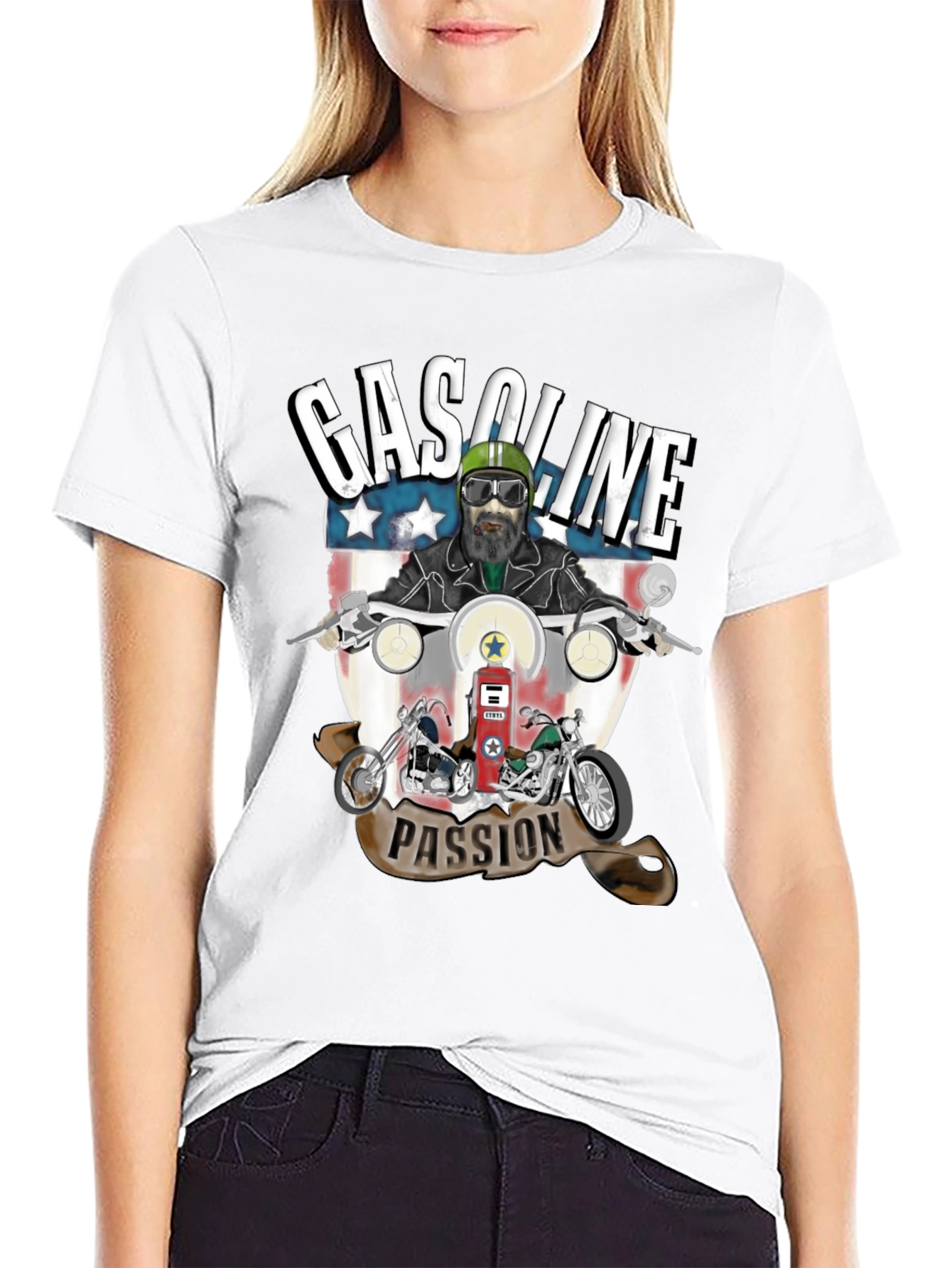 Gasoline Passion Biker T-Shirt