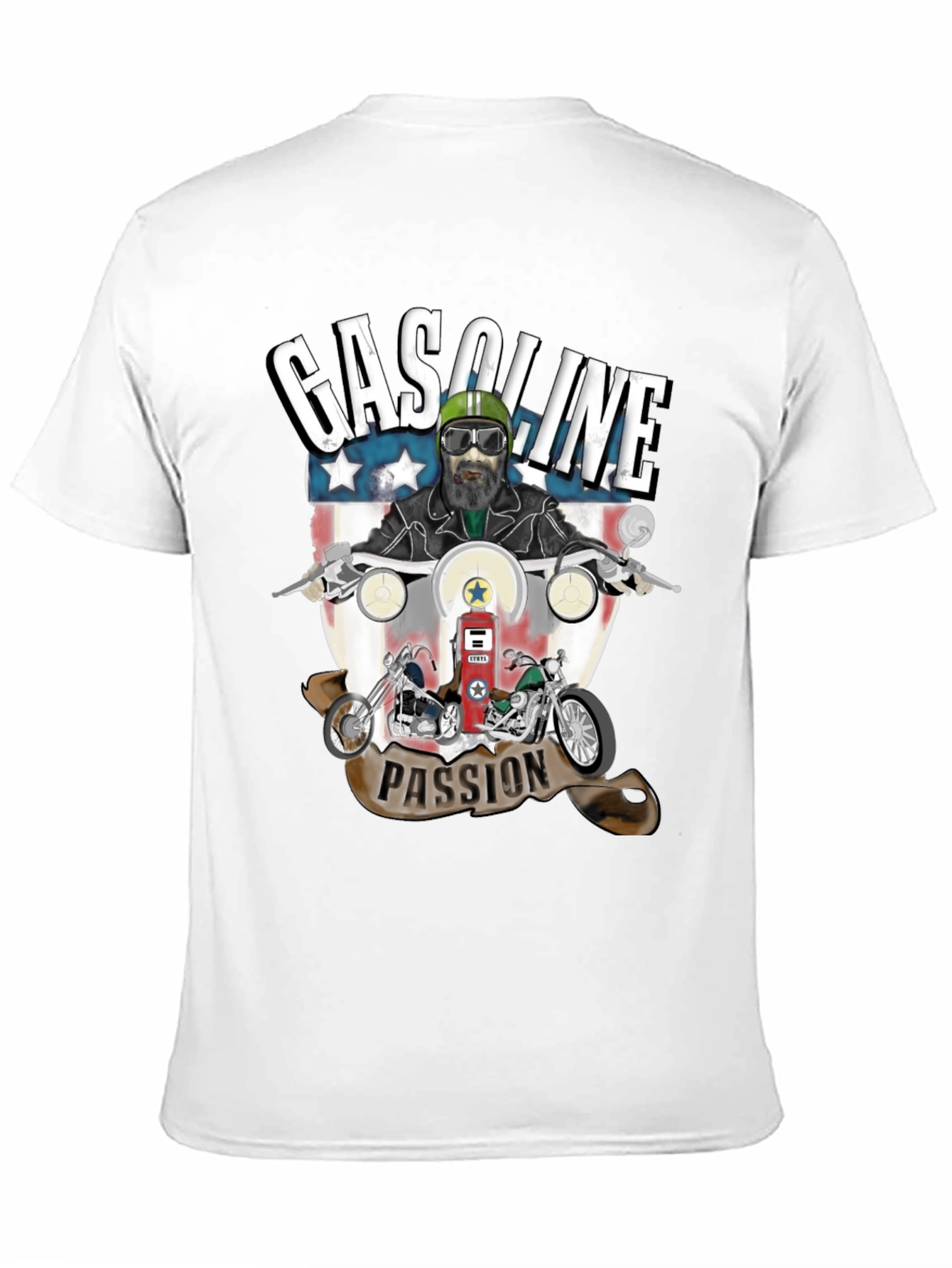 Gasoline Passion Biker T-Shirt
