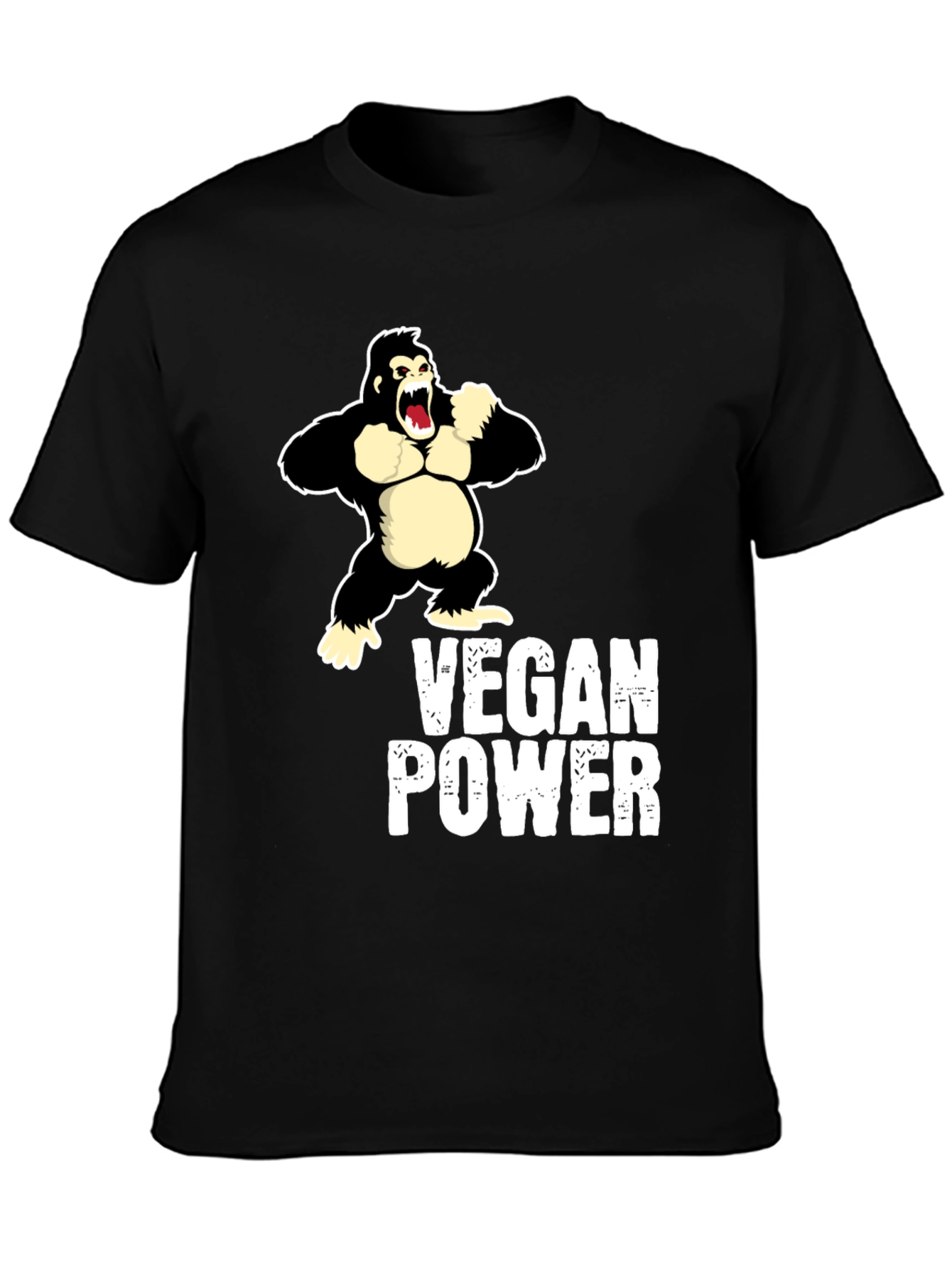 Vegan Power Gorilla Graphic Tee
