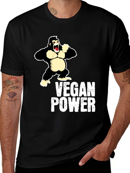 Vegan Power Gorilla Graphic Tee