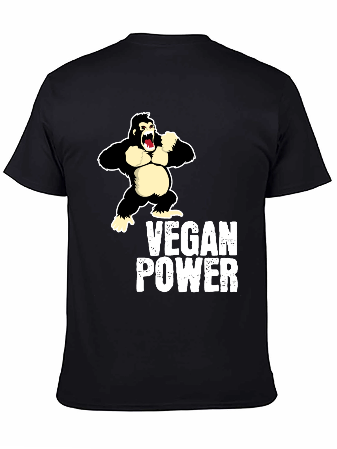 Vegan Power Gorilla Graphic Tee