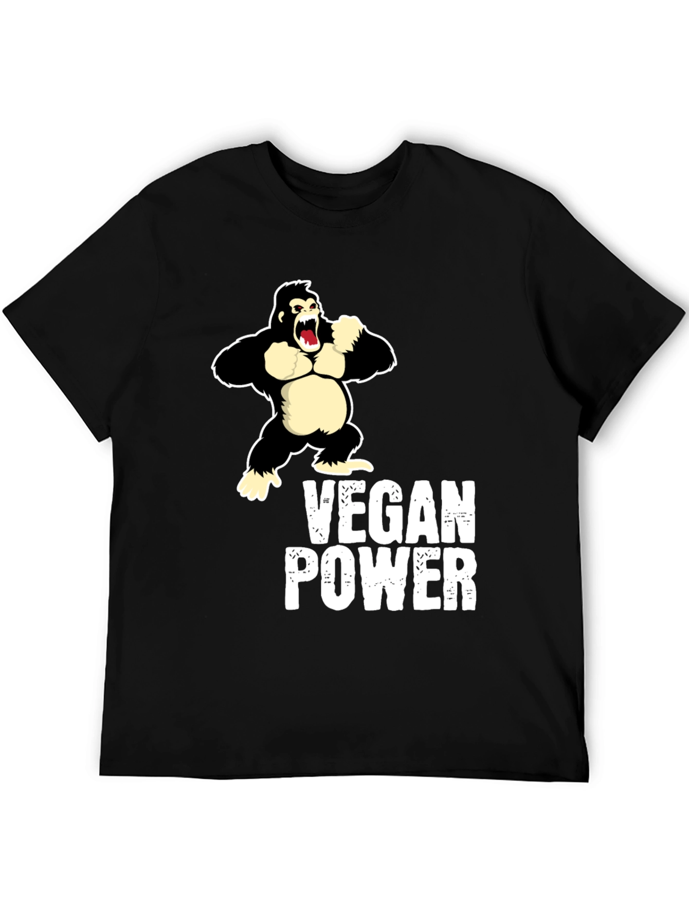 Vegan Power Gorilla Graphic Tee
