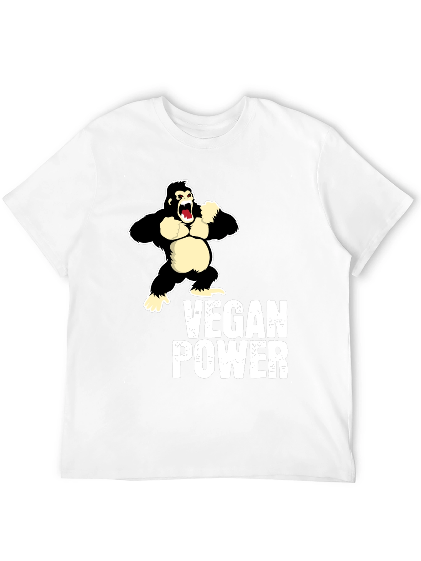 Vegan Power Gorilla Graphic Tee