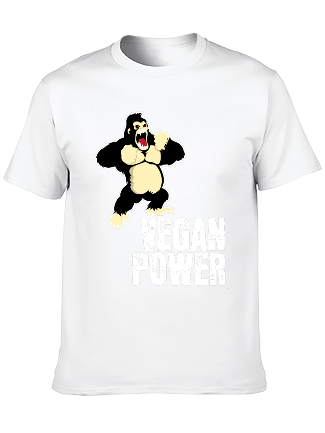 Vegan Power Gorilla Graphic Tee