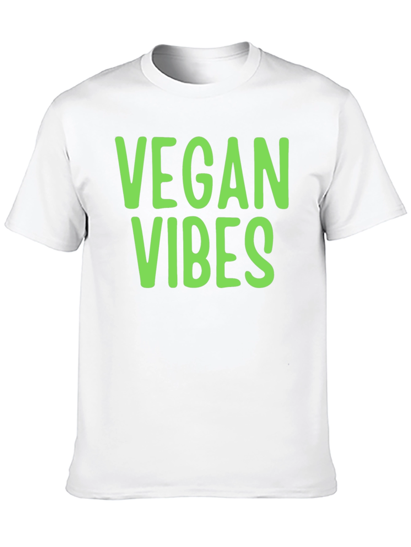 Vegan Vibes T-Shirt - Black Casual Style