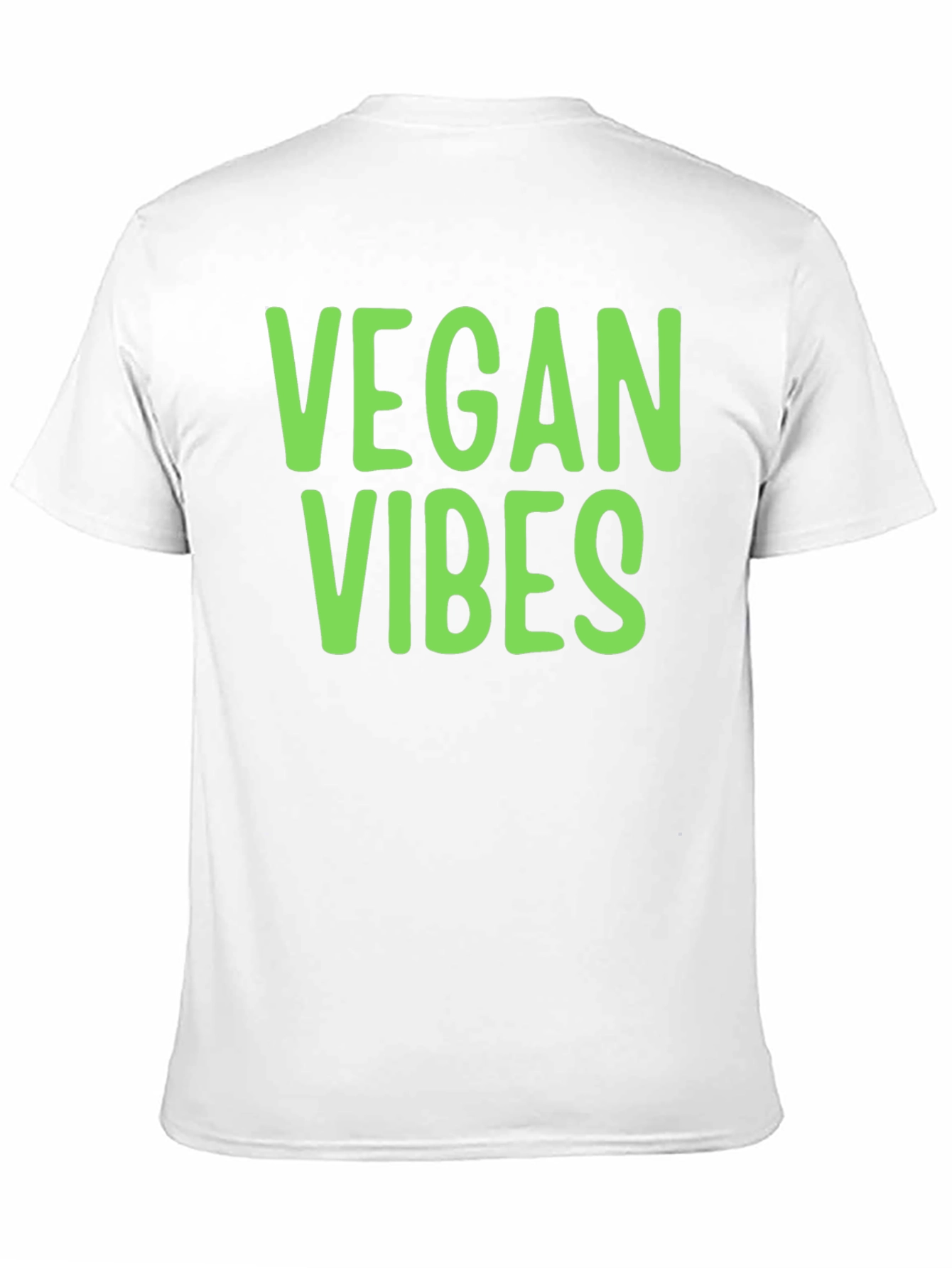 Vegan Vibes T-Shirt - Black Casual Style