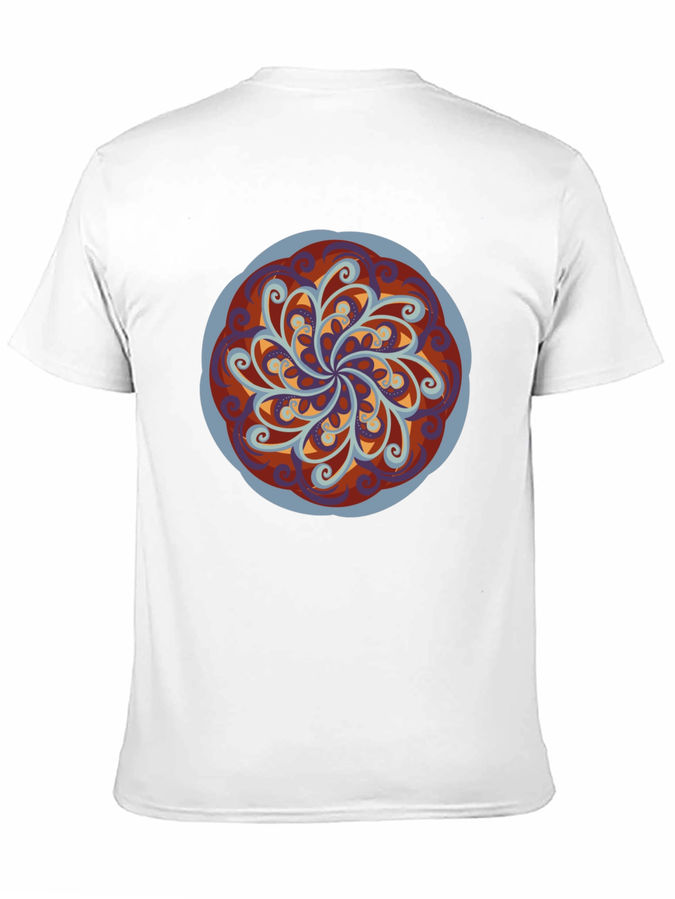 Abstract Mandala Graphic Black T-Shirt