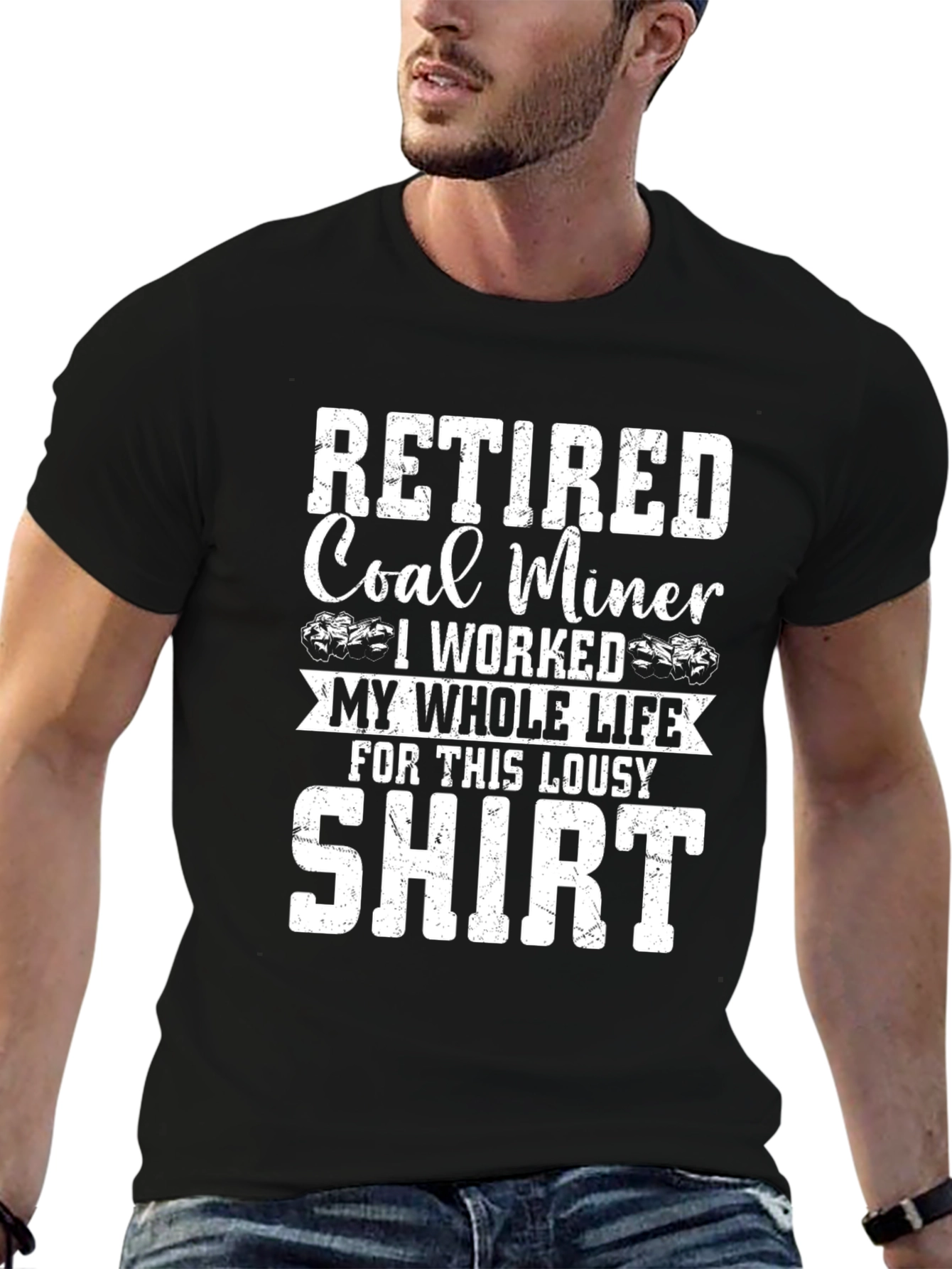 Retired Coal Miner T-Shirt - Funny Retirement Gift