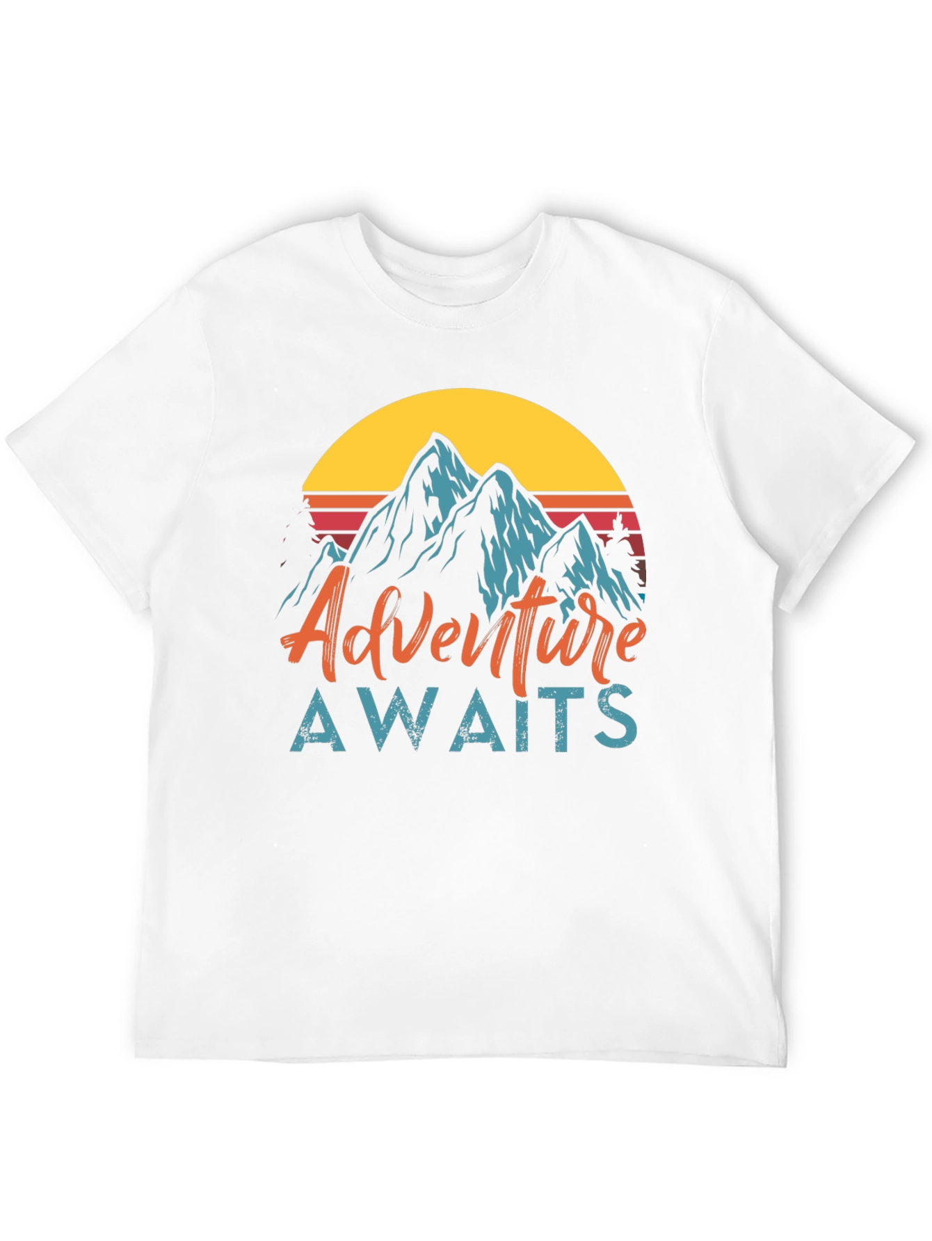 Adventure Awaits Graphic Tee - Mountain Design