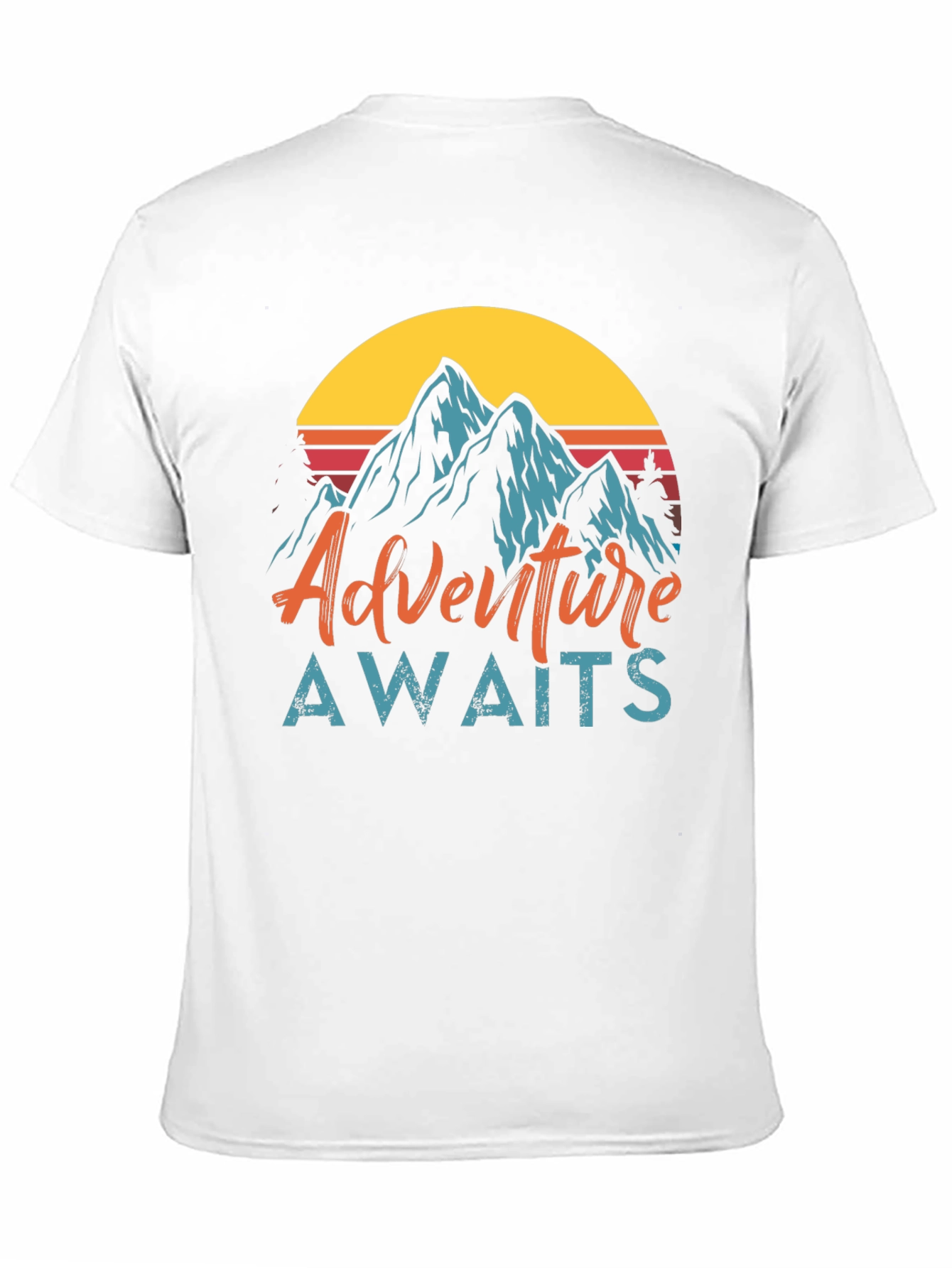 Adventure Awaits Graphic Tee - Mountain Design