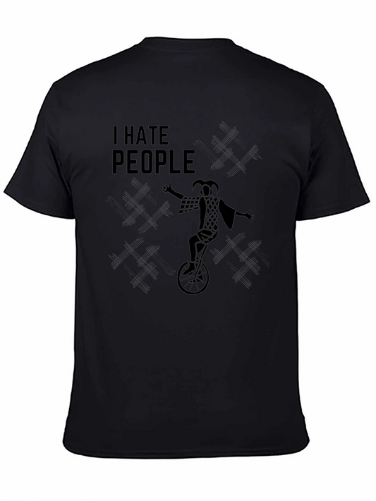 I Hate People Unicycle T-Shirt
