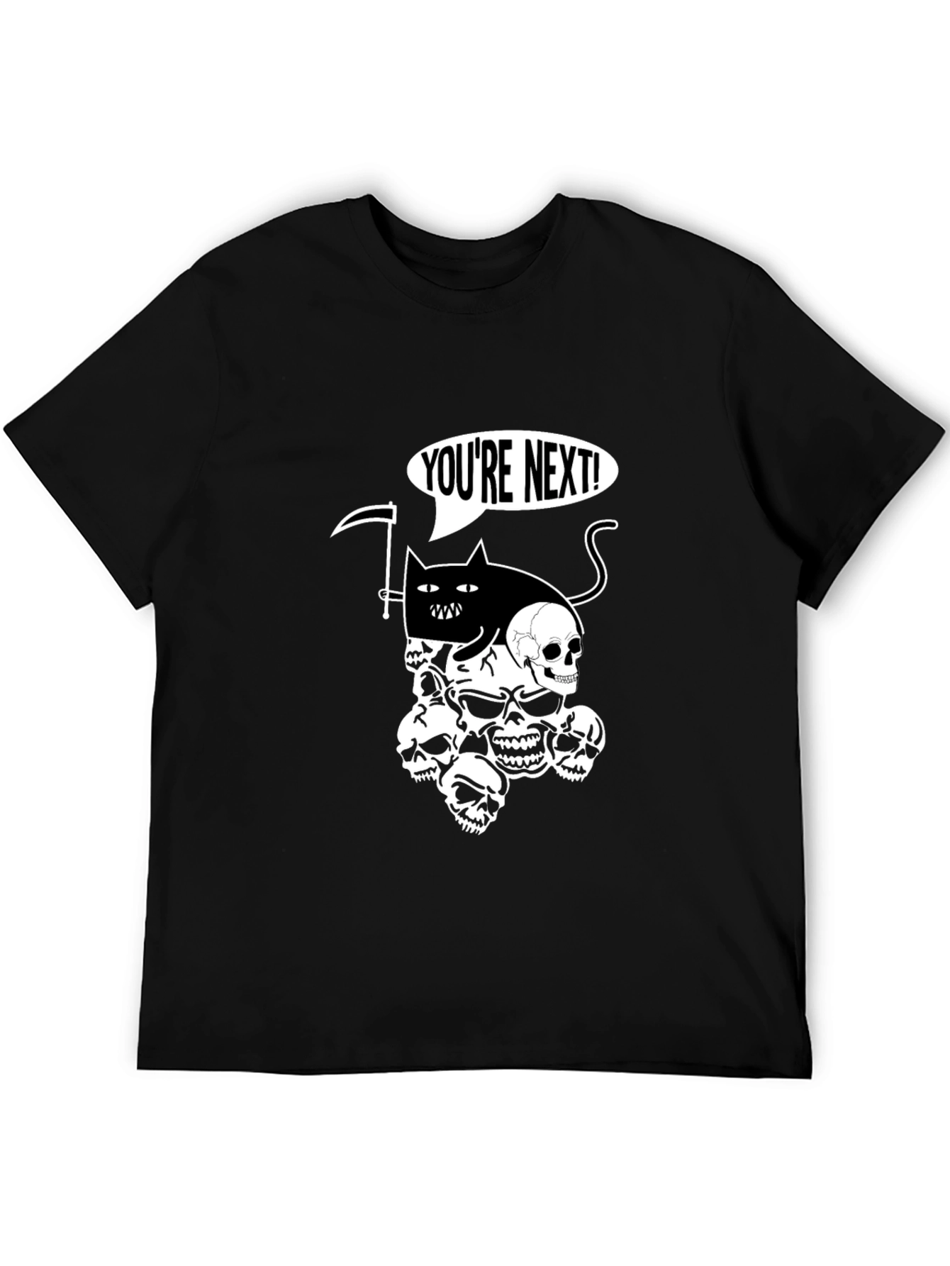 Grim Reaper Cat T-Shirt - Youre Next!